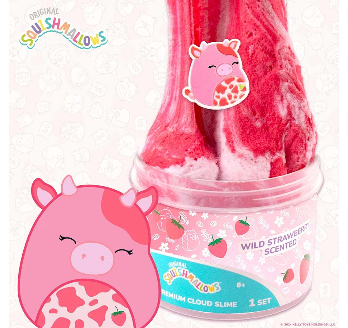 Strawberry Scented Cloud Slime - 8oz