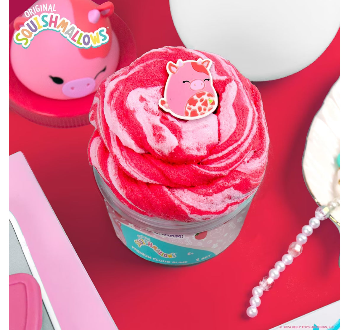 Strawberry Scented Cloud Slime - 8oz