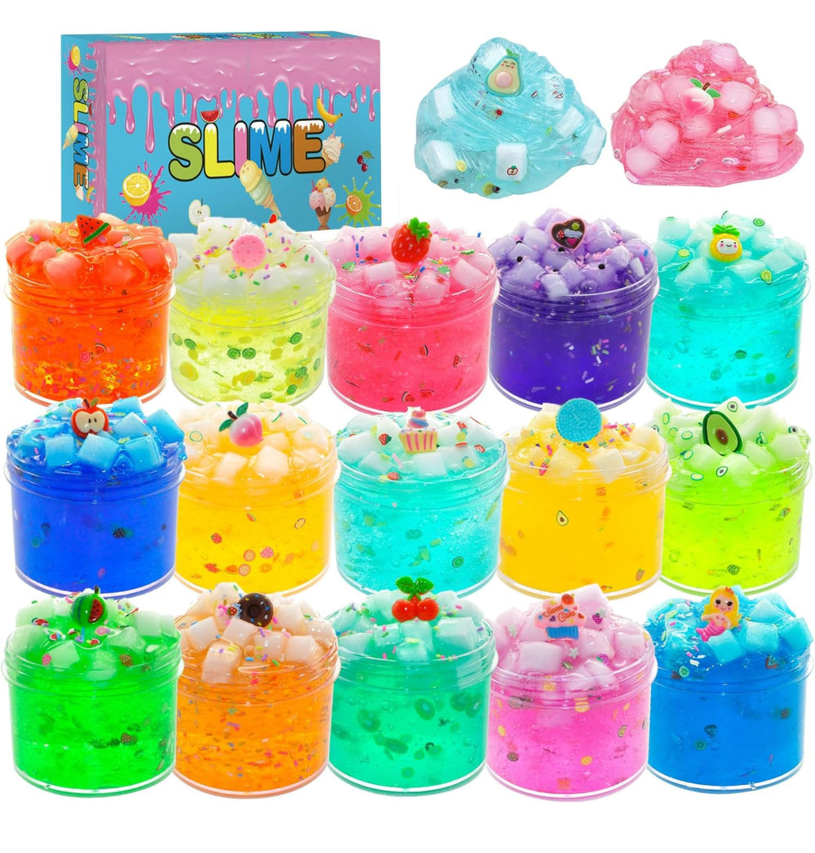 15 Pack Jelly Cubes Slime