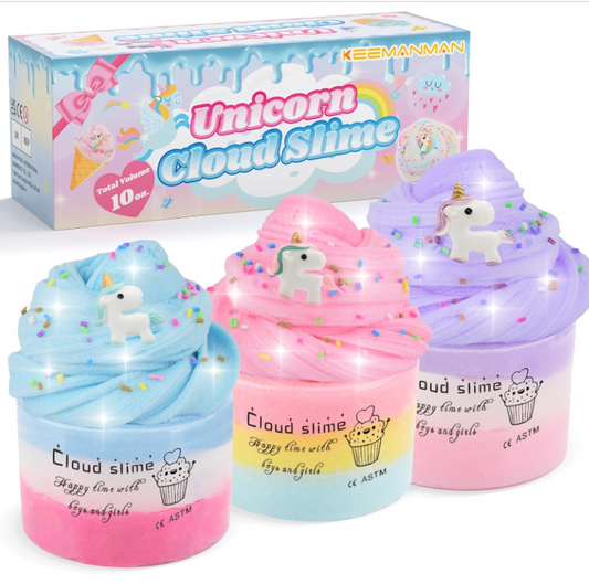 Unicorn Scented Cloud Slime – 2-3 Pack